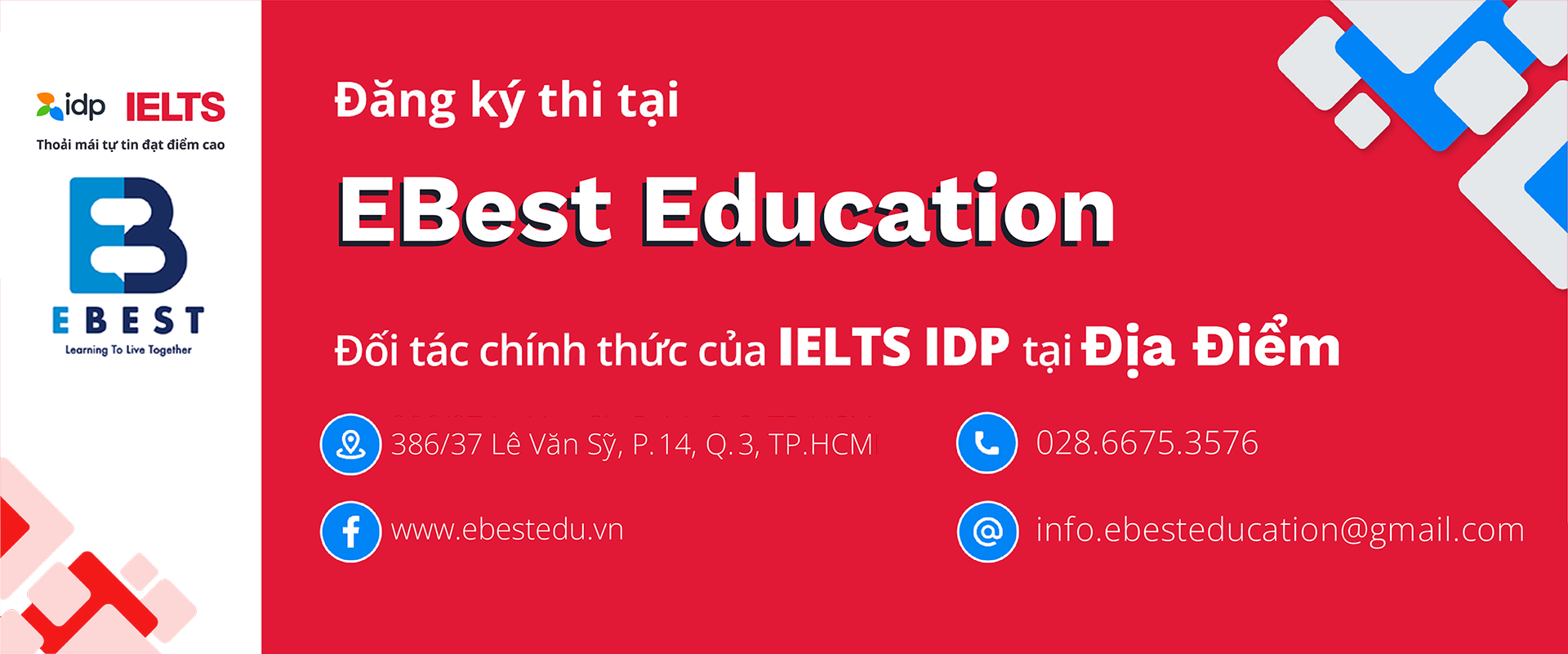 EBest - Đối tác chính thức của IELTS IDP